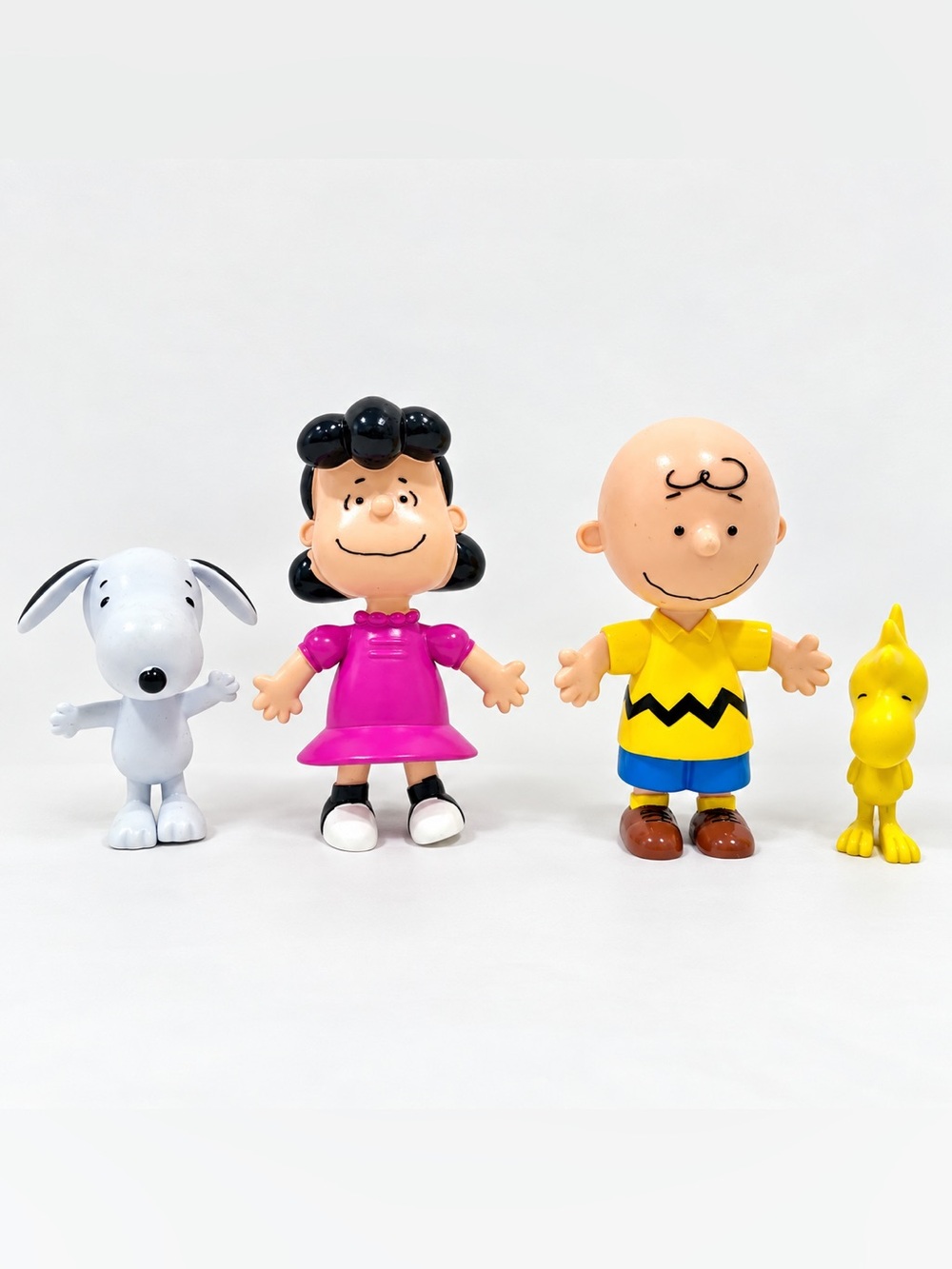 Vintage Peanut Figure Charlie Brown Lucy Woodstock Snoopy Rubber Posable UFS PMI